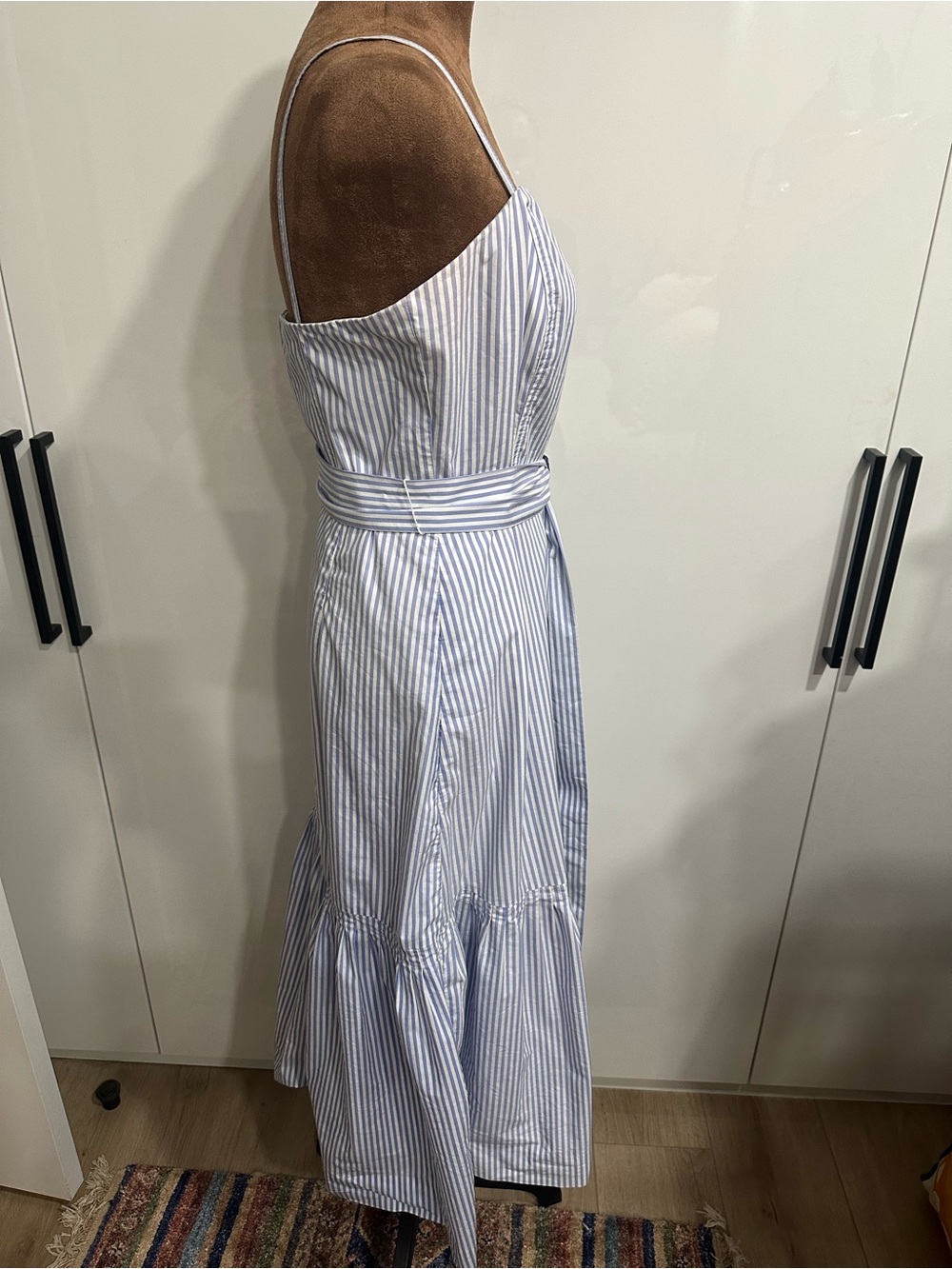 Banana Republic Light Blue & White Striped Tie-Waist Maxi Dress - Picture 11 of 14